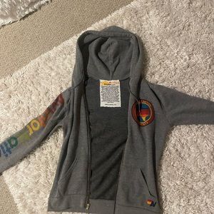 Aviator Nation Grey Texas Zip up